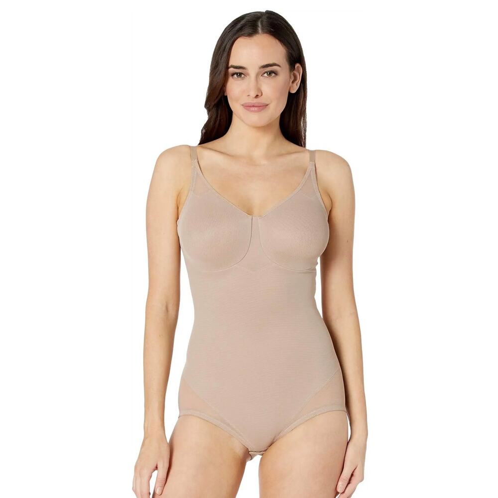 Miraclesuit Shapewear Extra Firm Sexy Sheer Bodybriefer Bodysuit 38DD NWT 2783